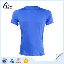 T-shirt de base de sports fait sur commande d&#39;hommes courir l&#39;usage